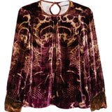 Pierre Louis Mascia Bordeaux Keyhole Shirt