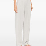 Brunello Cucinelli Grey Ribbed Cropped Trousers