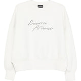 Emporio Armani Crewneck sweatshirt in double jersey with ASV logo embroidery