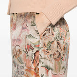 Pierre Louis Mascia Beige Floral Trousers