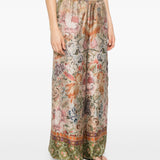 Pierre Louis Mascia Beige Floral Trousers