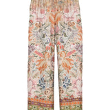 Pierre Louis Mascia Beige Floral Trousers
