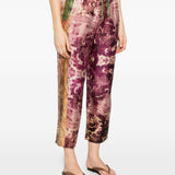 Pierre Louis Mascia Purple Drawstring Trousers