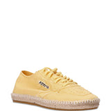 Autry Yellow Espadrille Low Canvas Sneakers