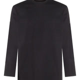 Y-3 Black Long Sleeve Logo Tee