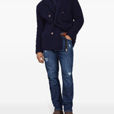 Brunello Cucinelli Distressed-finish straight-leg jeans