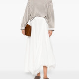 Brunello Cucinelli Off White Striped Sweater