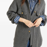 Brunello Cucinelli Grey Ribbed Belted Cardigan