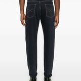 Brunello Cucinelli Logo-embroidered jeans
