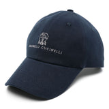 Brunello Cucinelli Suede baseball cap with embroidered logo