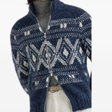 Brunello Cucinelli Jacquard zip-up cardigan