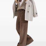 Brunello Cucinelli Brown Wide Leg Trousers