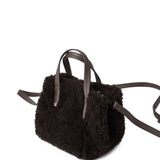 Brunello Cucinelli BC Duo mini bag in curly shearling with monili