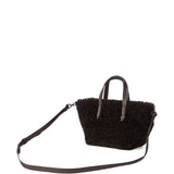 Brunello Cucinelli BC Duo mini bag in curly shearling with monili