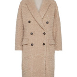 Brunello Cucinelli Camel Crocodile Motif Coat