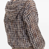 Brunello Cucinelli Beige Hooded Zip Sweater