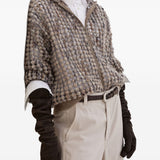 Brunello Cucinelli Beige Hooded Zip Sweater
