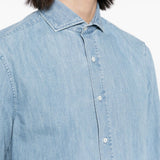 Brunello Cucinelli Shirts Clear Blue