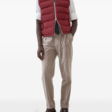 Brunello Cucinelli Bonded taffeta down vest with heat-bonded seams and detachable hood