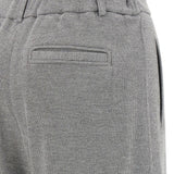 Brunello Cucinelli Grey Belt Loops Trousers