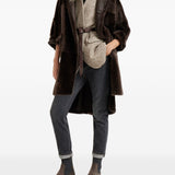 Brunello Cucinelli Brown High Collar Coat