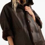 Brunello Cucinelli Brown High Collar Coat