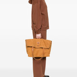 Zanellato studded foldover tote bag