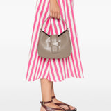 Emporio Armani Taupe Braided Detail Handbag