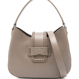 Emporio Armani Taupe Braided Detail Handbag