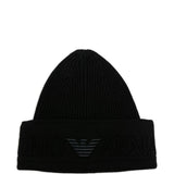 Emporio Armani Logo wool beanie