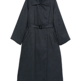 Emporio Armani Blue Double Breasted Coat