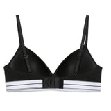 Emporio Armani ASV organic-cotton, padded triangle bra with logo underband