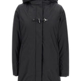 Fay Coats Black Quilted Parka Coat