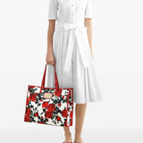 Dolce & Gabbana Large rose-print shoulder bag