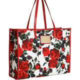 Dolce & Gabbana Large rose-print shoulder bag