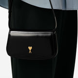 Ami Paris Glazed Leather Small Crossbody Paris Paris Bag