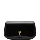 Ami Paris Glazed Leather Small Crossbody Paris Paris Bag