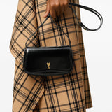 Ami Paris Glazed Leather Small Crossbody Paris Paris Bag