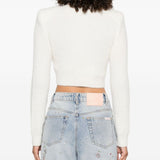 Self-Portrait Buttons-embellished cardigan