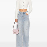 Self-Portrait Buttons-embellished cardigan