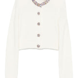 Self-Portrait Buttons-embellished cardigan