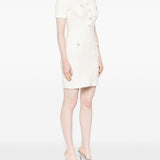 Self-Portrait Embellished button-detailed mini dress