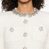 Self-Portrait Embellished-buttons cardigan