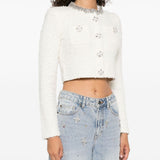 Self-Portrait Embellished-buttons cardigan