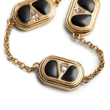 Valentino Garavani Gold Ovalette V Bracelet