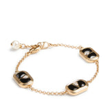 Valentino Garavani Gold Ovalette V Bracelet