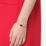 Valentino Garavani Gold Ovalette V Bracelet