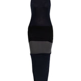 Balenciaga Midnight Navy Ribbed Cutout Dress