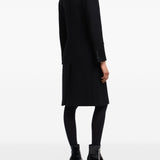 Emporio Armani Black Single Breasted Coat