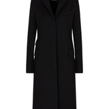 Emporio Armani Black Single Breasted Coat
